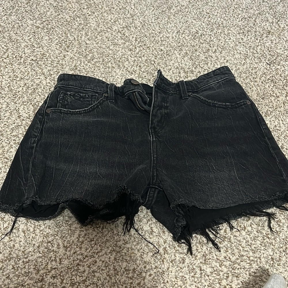 Shorts, Black Denim, Buckle Black 27